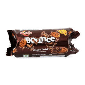 50 g Pouch Sunfeast Cream Biscuits - Bounce Choco Twist