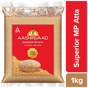 1 kg Pouch Aashirvaad Atta - Whole Wheat